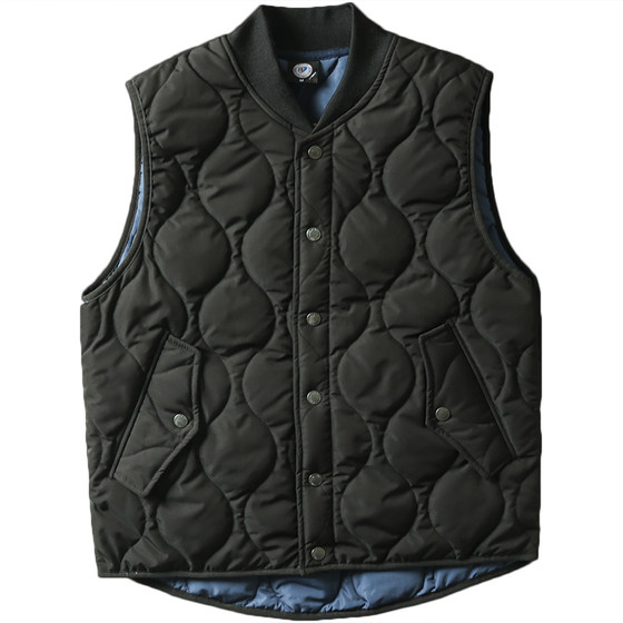 
Large factory order! Couple style autumn and winter outdoor mountain style collarless quilted quilted warm cotton vest for men and women