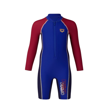 Arena children's one-piece long-sleeved boxer swimsuit for men and women