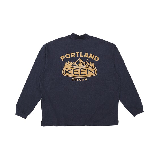 
KEEN official men's outdoor HARVEST outdoor leisure half high neck long sleeve T-shirt round neck