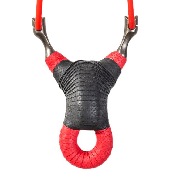 
Stainless steel traditional handmade cold-bent new round flat leather high-power high-precision rapid-fire fish recurve single-card ball slingshot