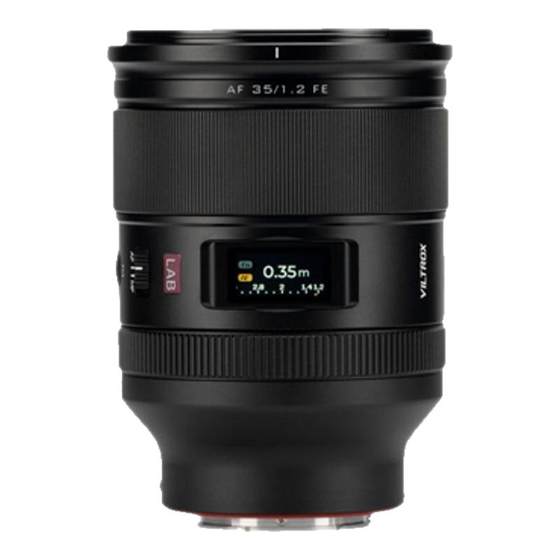 
Viltrox 35mm F1.2 LAB full-frame standard fixed focus portrait mirrorless lens for E/Z mount cameras