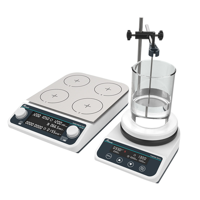 Agitateur Magnétique Numérique 2000 Ml Avec Plaque Chauffante 200 W - Mixeur De Laboratoire