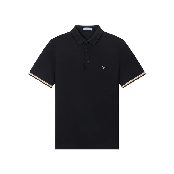 
[Black gold small collar T] Goldlion short-sleeved polo shirt men's summer new cool quick-drying lapel T-shirt for men