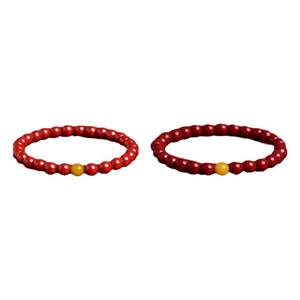 
Cinnabar bracelet for women, year of snake, year of zodiac year, chicken oil, yellow beeswax bracelet, Tai Sui red, new year Valentine's day gift