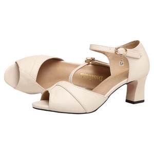 
Comfortable soft sole genuine leather thick heel medium heel fish mouth high heels 2026 new fashion summer versatile sandals for women