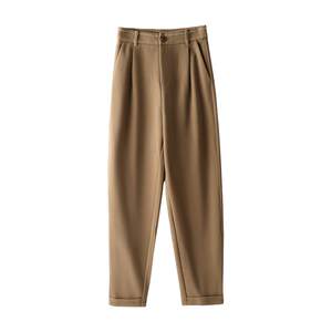
SMEN Shimeng commuter style high-waisted suit pants for women 2026 high-end drape slim casual harem pants for small people