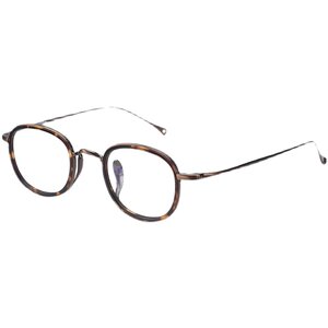 Retro Super Light Wannian Turtle pure titanium small face titan glasses frame mirror frame female men's tide available high myopia lens