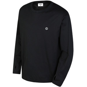 
Zheng Qiyuan's same GuukaTech anti-wrinkle American cotton long-sleeved T-shirt men's trendy spring mid-length round neck top