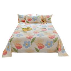 Jie Liya Cotton Bed Sheet Single Piece Cotton Single Student Dormitory Double Four Seasons Ins Style Home Summer Quilt