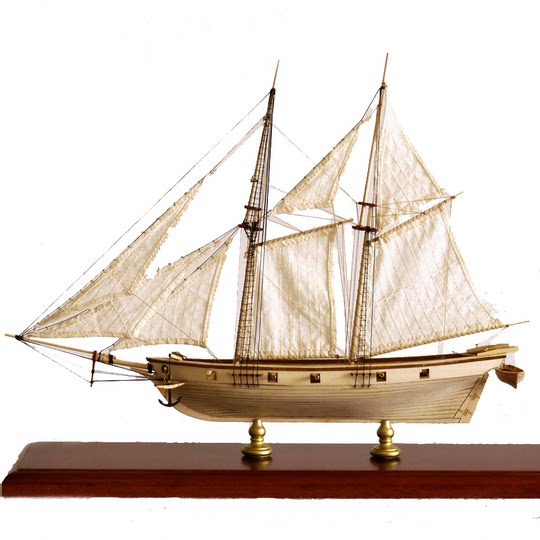 Creatology Wood Puzzle Ship high quality Building Models Set Of 2 Destroyer & Sailboat