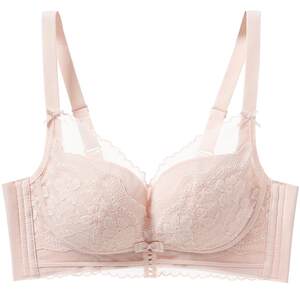 Fenteon Bremist Gathering upper and down -to -face drooping lace underwear sexy thin air -breathabilitation, no steel ring, a pair of brated bra
