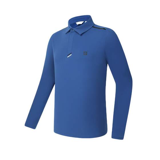 
FILA official men's knitted long-sleeved POLO shirt 2023 new winter sun protection golf sports top