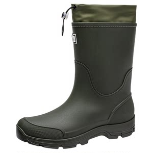 
Rain boots, warm and velvet rain boots, waterproof, non-slip, fashionable men's and women's single shoes, mid-top water shoes, high-top rubber shoes, car wash trend