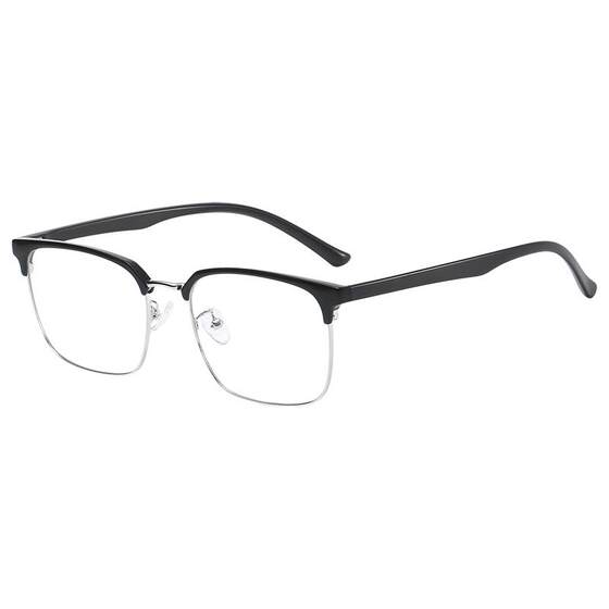 
Anti-blue light glasses for men, anti-radiation myopia glasses for women, can be equipped with prescription large frames to show the face, small flat light eye protection frames, trendy