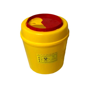 
Medical sharps box sharps box yellow waste needle box round square medical trash can for hospital and clinic use
