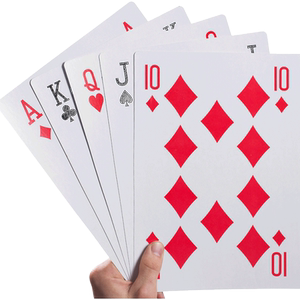 
Extra large poker cards are playing big cards and getting married and groom takes bride and tricks creative card party game props