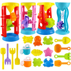 Children's hourglass toy set is determined that the boy boys to play sandglasm large hourglass sand digging shovel sand spatula tool