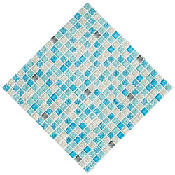 KASARO glass mosaic blue ice crack non-self-adhesive