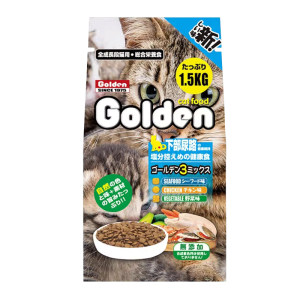 
Japanese Golden Sweet Cat Food 1.5kg Pet Kitty Adult Cat Food Low-Salt Deep-Sea Fish All-Stage General Nutritional Main Food