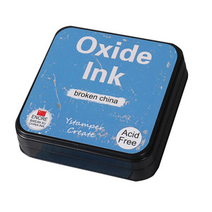 
Oxide oxidation ink pad blending smear dye card with art magazine pocket card clipping seal ink pad