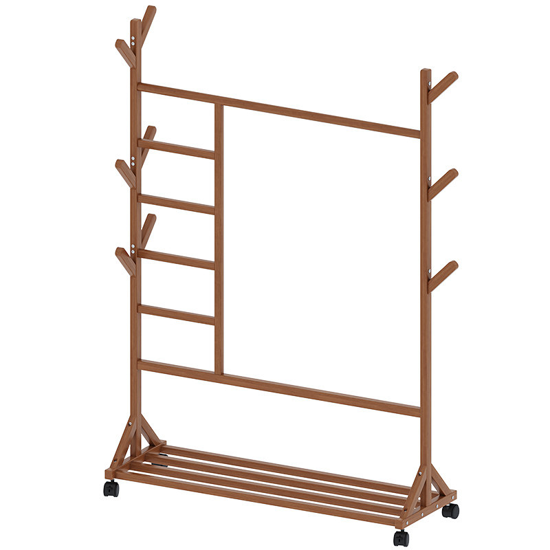 Movable Coat Rack Floor-Standing Bedroom Simple Multi-Functional ...