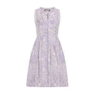 
GEGINA women's clothing store same style waist zipper dress sleeveless women's floral mid-length skirt