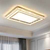 Лампа для гостиной, светодиодный прямоугольный современный потолочный светильник для спальни, легкий роскошный стиль