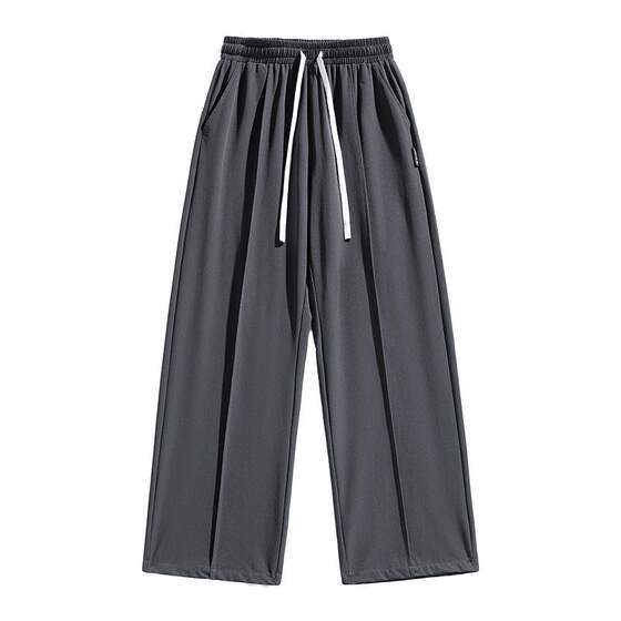 
Pull back casual pants men's spring and summer thin 2026 new vertical straight pants men's loose sports pants