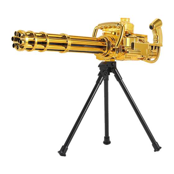 
Machine gun gold Gatling children's toy gun electric burst soft bullet gun self-integrated boy toy gun