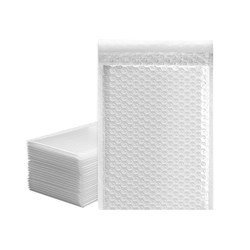 Pearlescent film bubble envelope bag thickened white bubble bag