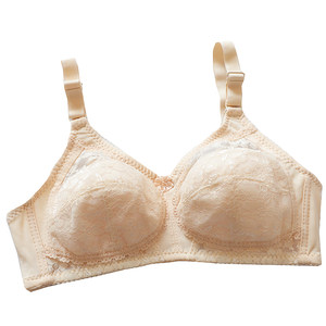 New product lace ultra -thin pure cotton girl text, simple, simple model, no steel ring, no sponge, no sponge, elderly mother underwear