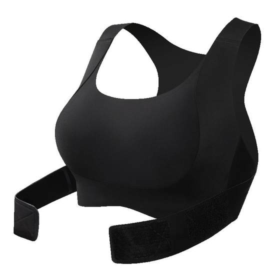 
Runwei Big Breast Invisible Corrective Back Straight Bra Women's Push Up Small Breast Button-Up Seamless All-in-One Back Bra