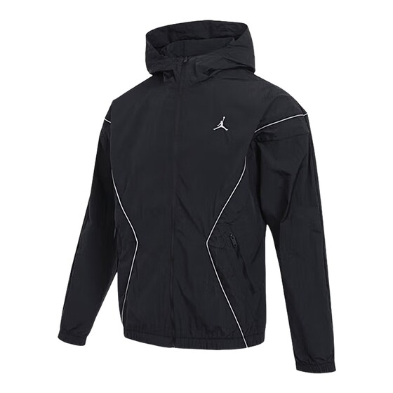 
Jordan Nike men's and women's jacket summer new style trapeze embroidered loose woven hooded jacket IB7256-010