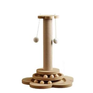
Cat scratching post scratching board wear-resistant and can not fall off vertical integrated climbing frame to relieve boredom cat toy hemp rope resistant to scratching sisal climbing