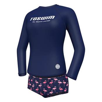 TOSWIM long-sleeved sun protection tankini swimsuit