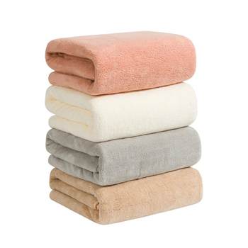 Bath towel household A coral velvet water absorption men's and female models
