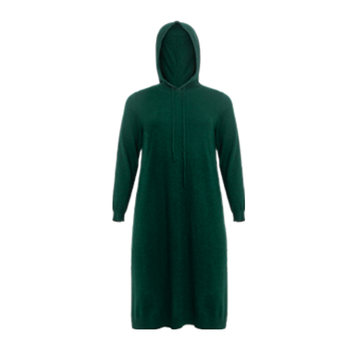Beautiful Inn slim large size hooded knitted dress