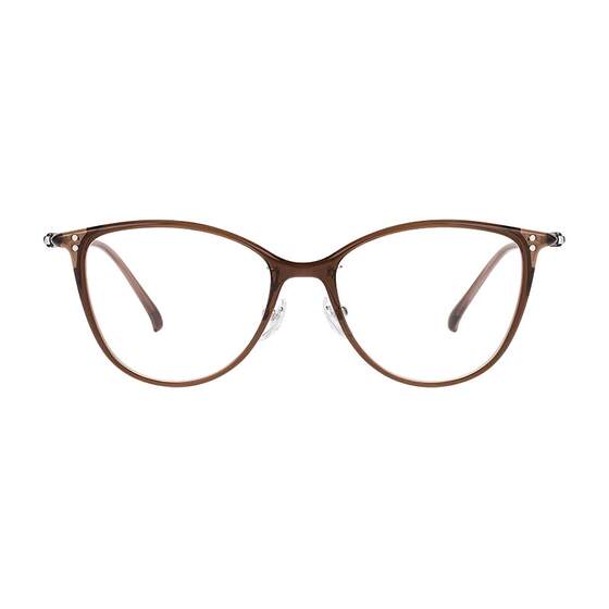 
[Free matching degree] Sagawa retro cat eye frame color change anti-blue light mirror for women simple versatile glasses frame for men trend