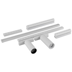 Traditional and simplified magnetic track lights extremely narrow full spectrum