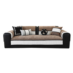 Sofa cushion for all seasons 2025 new light luxury high-end fixed anti-slip leather sofa cushion cover cover cloth towel