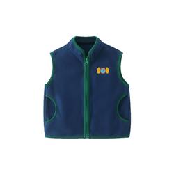 Qi Qi Xiong Boys' Vest Autumn And Winter Children's Polar Fleece Vest 2023 New Baby Warm Vest Baby Vest
