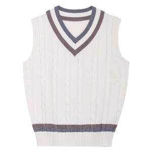 
CULTUM British College Wool Warm Men's Vest Sweater Knitted Sweater Men's Base-Inner Winter