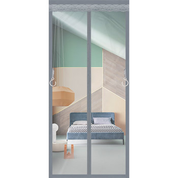 
New model of wear-free full magnetic strip windproof and warm air conditioning door curtain
