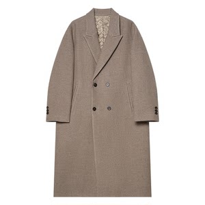 
[Storage] Minimalist light luxury woolen coat men's mid-length over-the-knee old money retro coat winter thickened coat