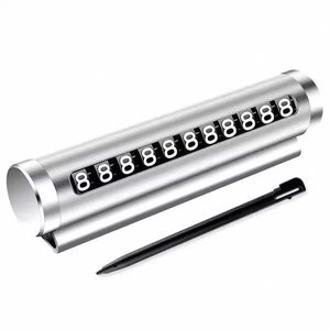
Move car phone number and license plate temporary parking number and license plate ornaments high-end creative car supplies
