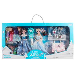 换装洋娃娃玩具套装儿童过家家6岁女孩冰雪爱莎公主礼盒新年礼物