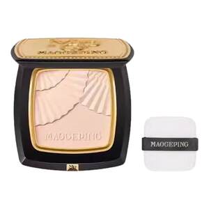 
Mao Geping light-sensing soft gauze condensed face powder cake small gold fan loose powder honey powder long-lasting makeup makeup control oil does not take off makeup