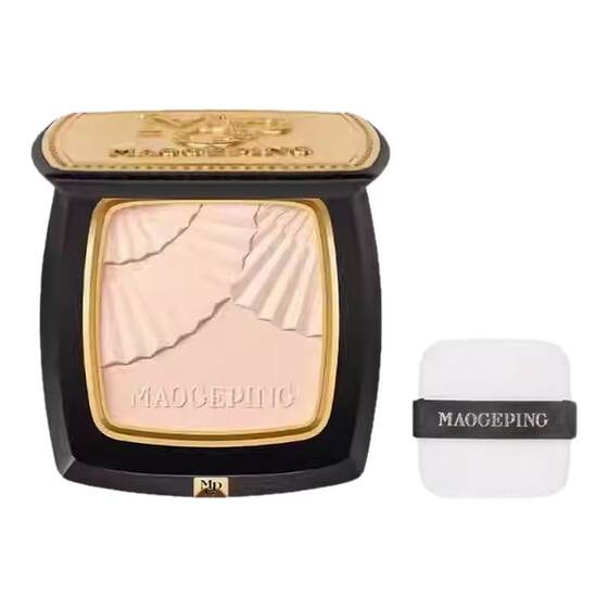 
Mao Geping light-sensing soft gauze condensed face powder cake small gold fan loose powder honey powder long-lasting makeup makeup control oil does not take off makeup