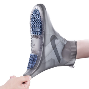Rain -soaring men's and women's shoes, waterproof, waterproof, anti -skids, rainwater shoes, thick abrasion -resistant silicone, autumn and winter rain, rain boots
