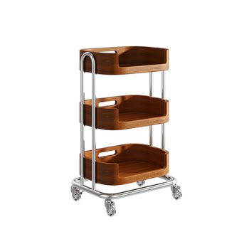 A Chinese medieval three-layer rounded snack storage rack